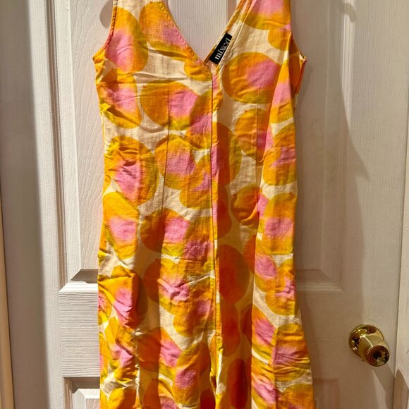 Mixed by Nasrin Blush Mango Wide Leg Jumpsuit - Picture 2 of 3